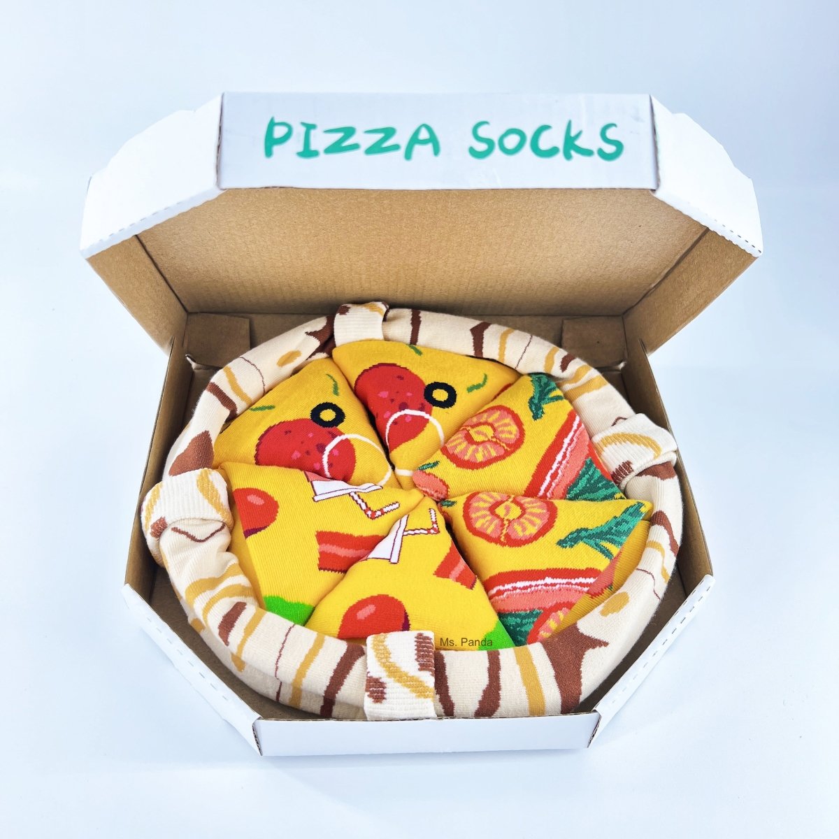 Funny Pizza Inspired Gift Socks Men Women Weird Crazy Socks