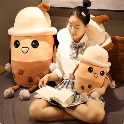 Giant Bubble Tea Doll Plush Pearl Milk Tea Boba Plush