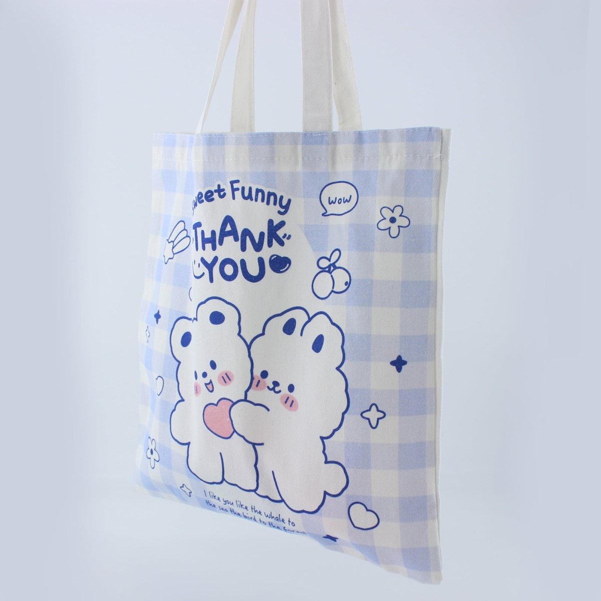 Kawaii Cartoon Canvas Women Tote Bag