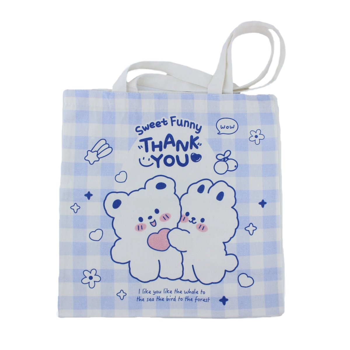 Kawaii Cartoon Canvas Women Tote Bag