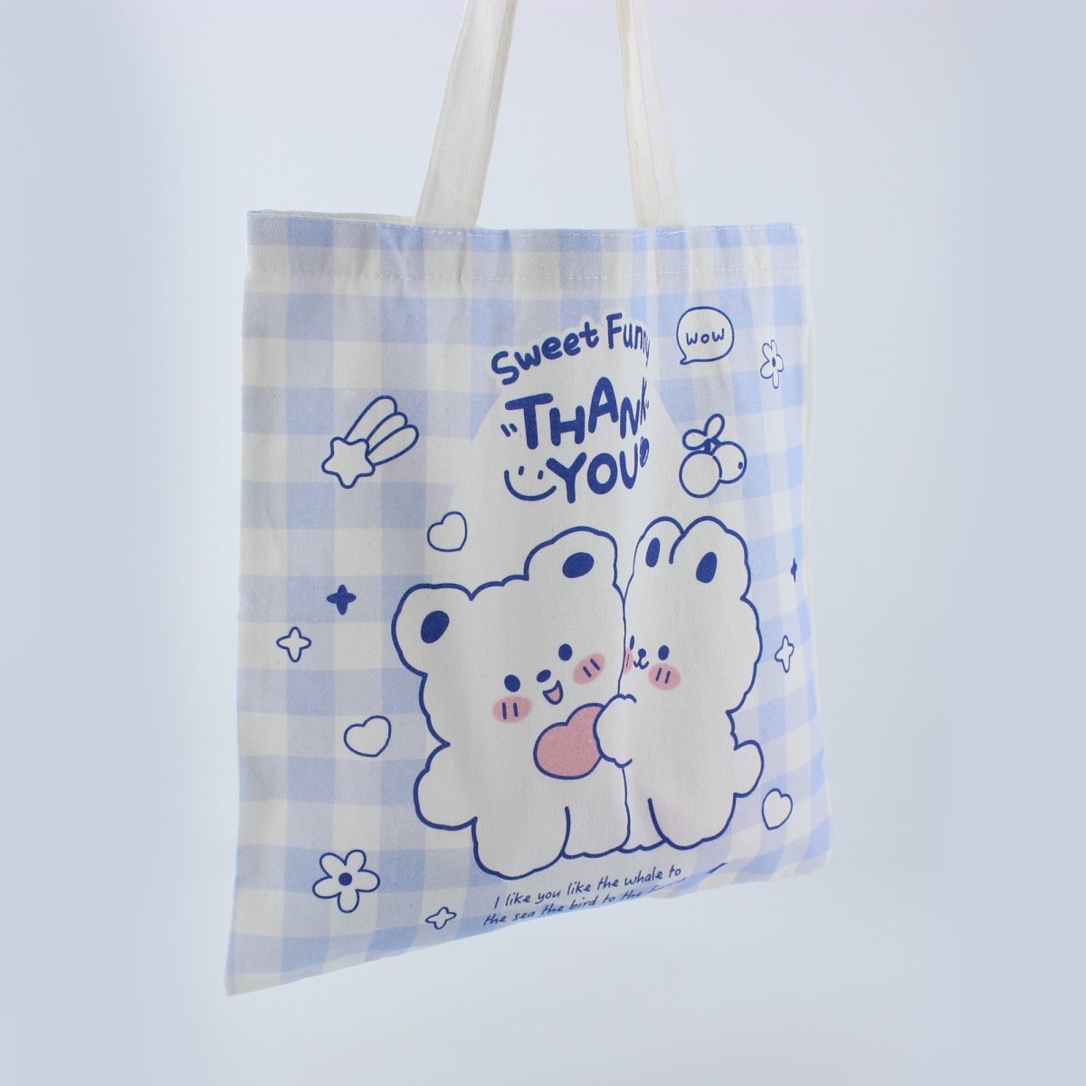 Kawaii Cartoon Canvas Women Tote Bag