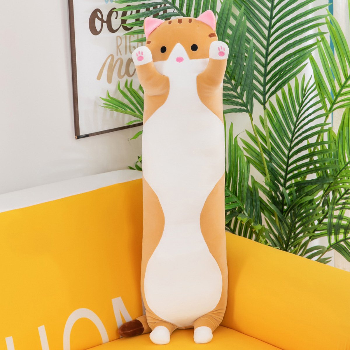 Long Cat Pillow Plush