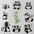 Panda Tote Bag White Flannel Fabric Kpop Tote Bag
