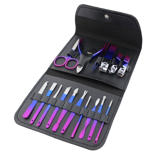 Professional Toenail Clippers Tool Set, Pedicure Kit with Case Nail Clippers Set