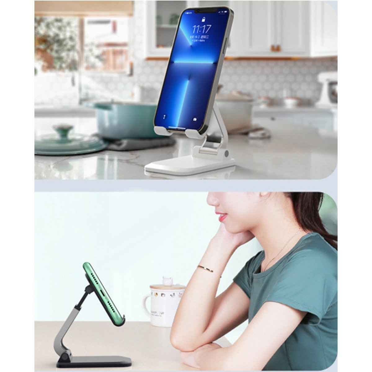 Q7 Cell Phone Desk Stand – Foldable, Strong, and Portable