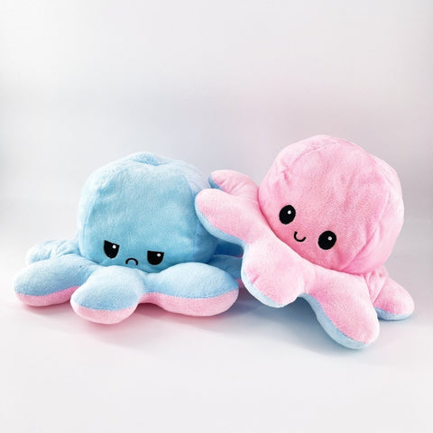 Reversible Flip Octopus Plushie Stuffed Toy