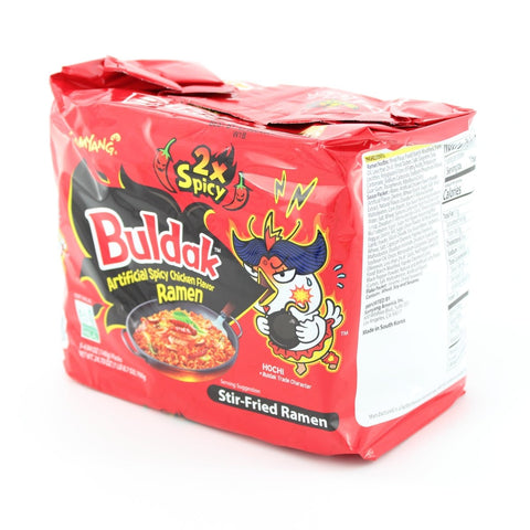 Samyang Buldak 2X Extreme Spicy Challenge Korean Instant Noodle 5 Packs