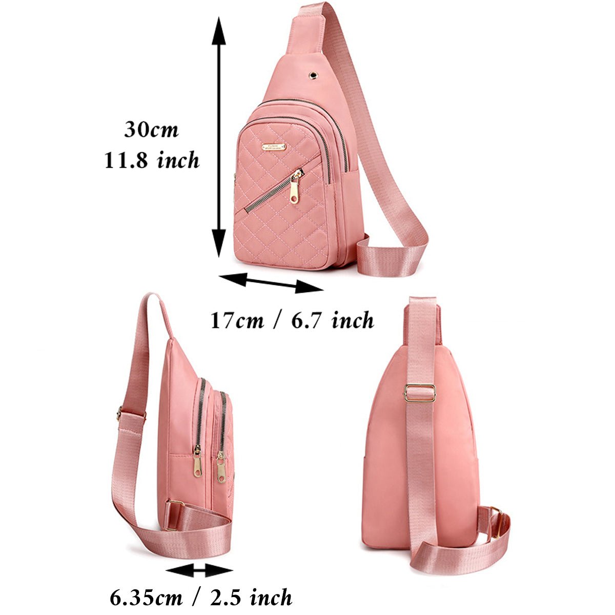 Sling Bag Small Crossbody Daypack Fanny Pack Travel Casual Chest Bag for Women