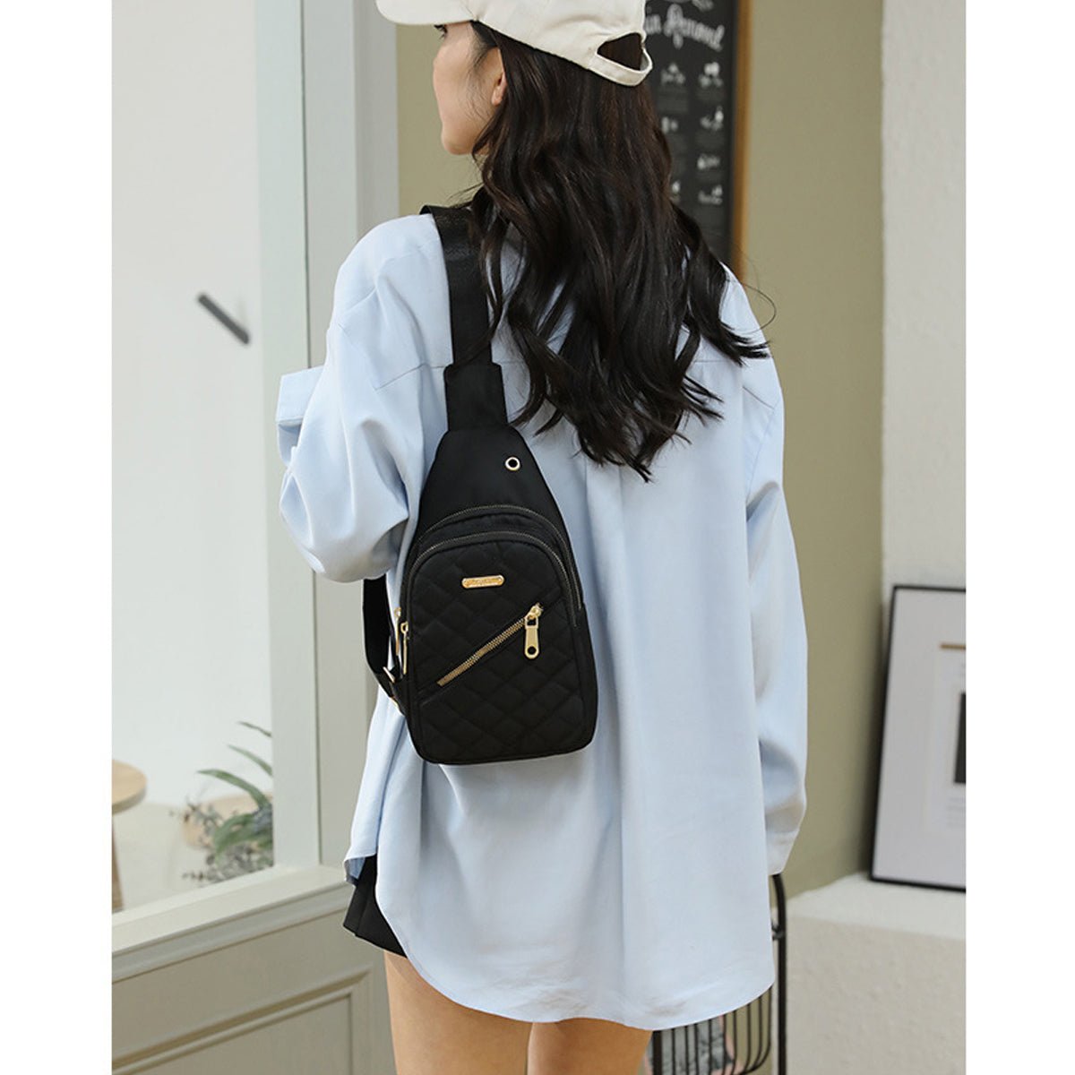 crossbody sling bag for ladies travel Black Sling Bag