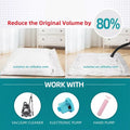 Vacuum Clothes Storage Bags 10 Bags Mix Sizes with Hand Pump