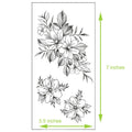 Waterproof Temporary Tattoos for Women, Floral Arm Half Sleeve Body Art Stickers