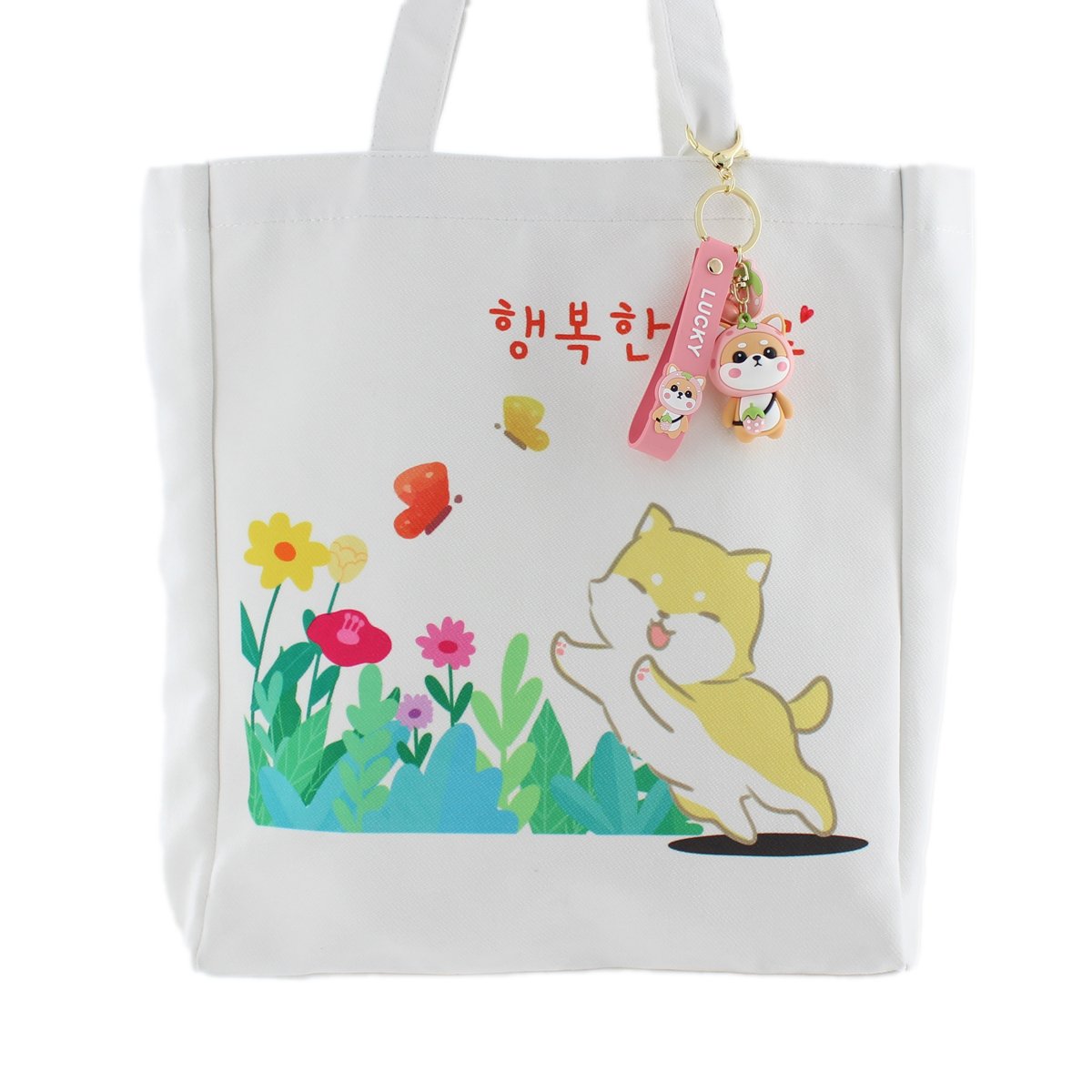 Women Large Tote Bag Kawaii Shiba Inu Korean Kpop Bag