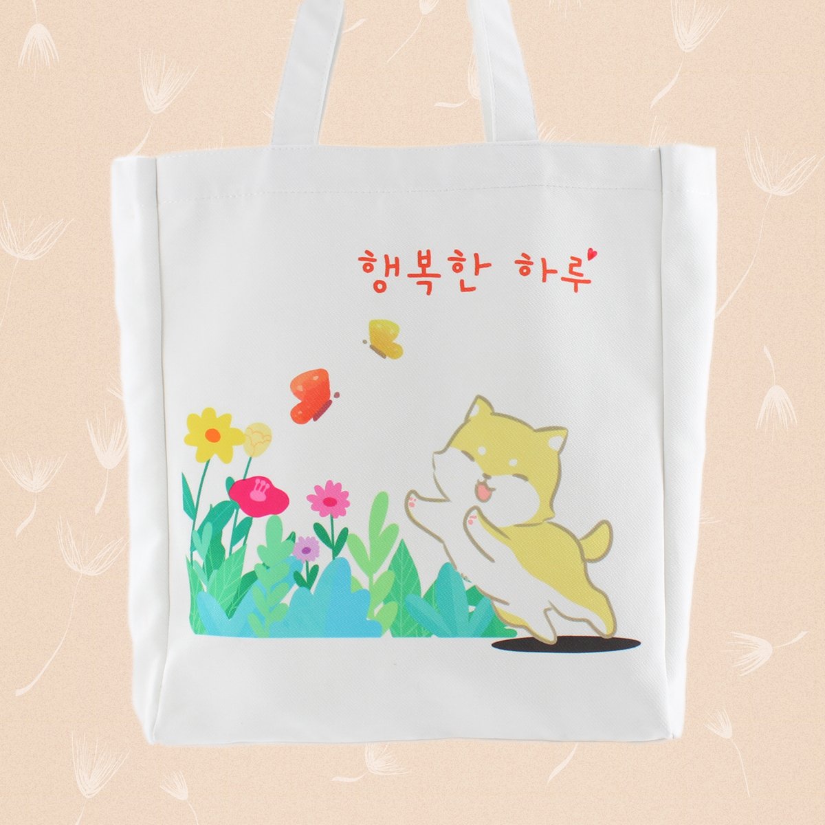 Women Large Tote Bag Kawaii Shiba Inu Korean Kpop Bag