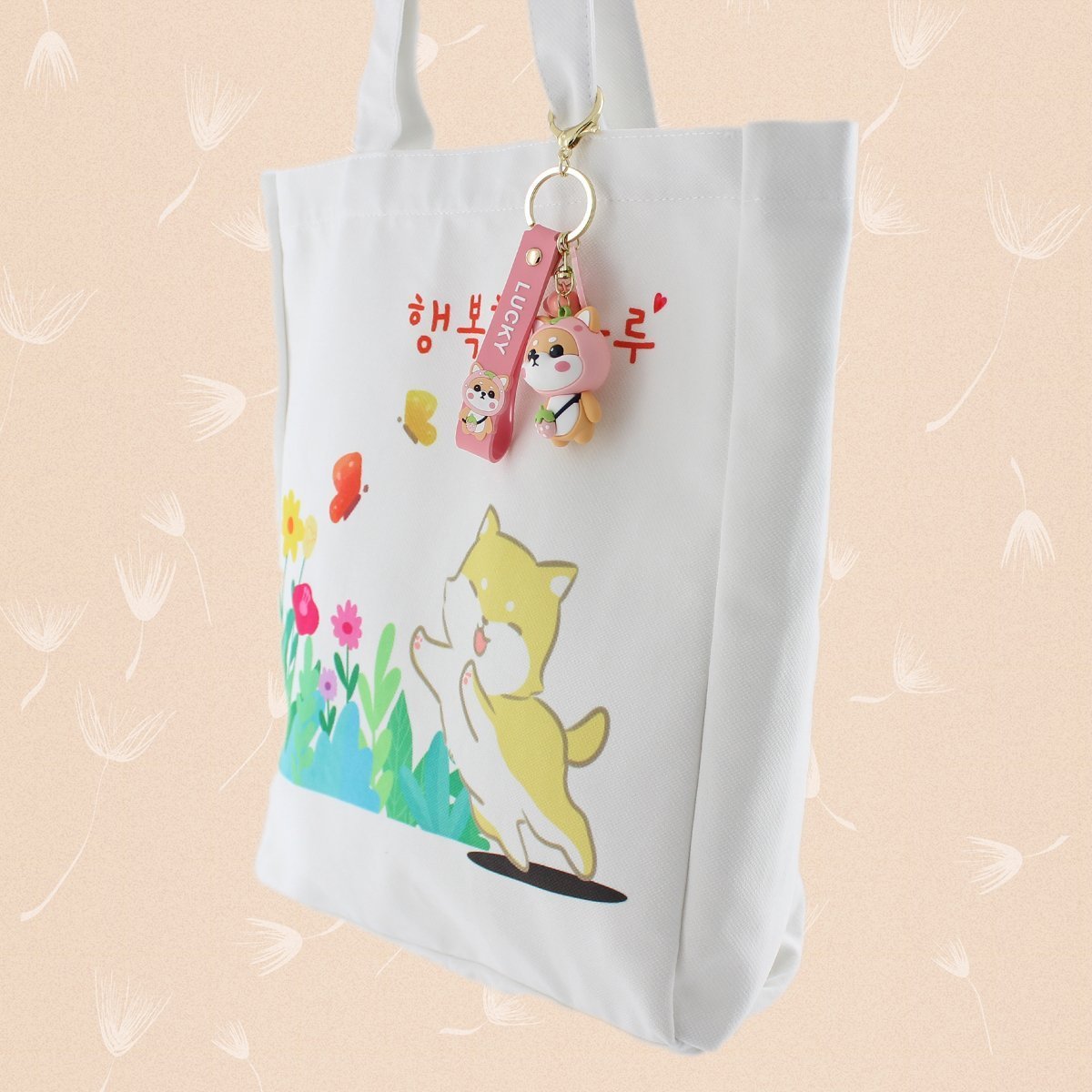 Women Large Tote Bag Kawaii Shiba Inu Korean Kpop Bag