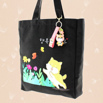 Women Large Tote Bag Kawaii Shiba Inu Korean Kpop Bag